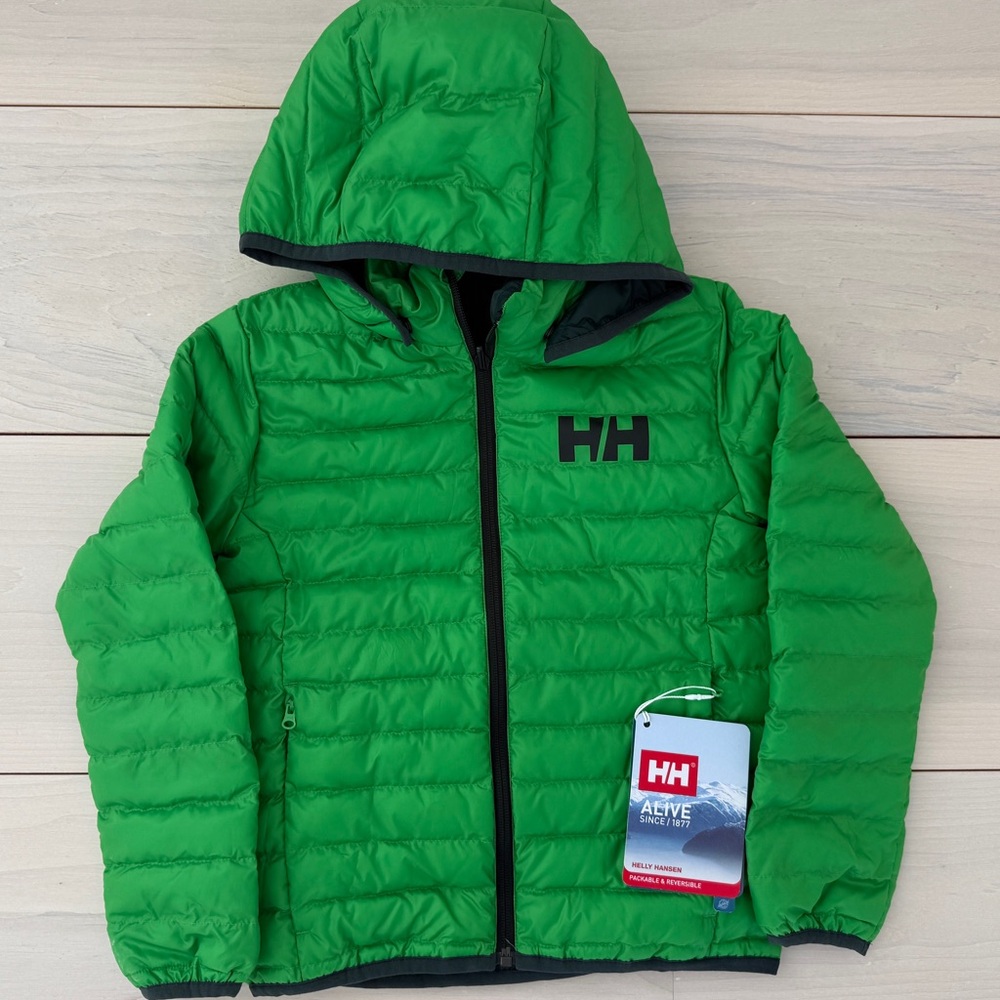 Helly Hansen Green Juniors Infinity Insulator Jacket size 8 NWT boys girls